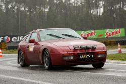 Leiria, Portugal - April 20: Paulo Ribeiro Drives A Porsche 944 Turbo During Day One Of Rally Verde by CoisaX