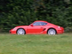 PORSCHE CAYMAN red