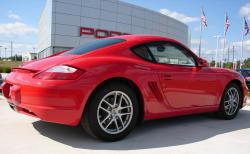 PORSCHE CAYMAN red