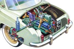 RENAULT DAUPHINE engine