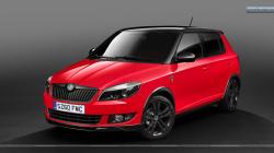 SKODA FABIA red