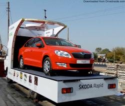 SKODA RAPID red