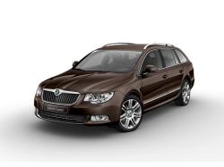 SKODA SUPERB brown