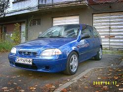 SUBARU JUSTY blue