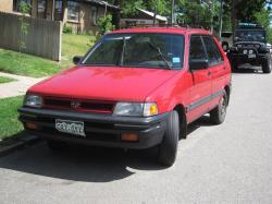 SUBARU JUSTY red