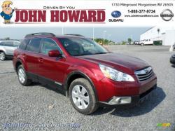 SUBARU OUTBACK 2.5 AT red