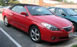 TOYOTA CAMRY SOLARA CONVERTIBLE red