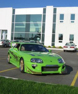 TOYOTA SUPRA green