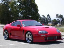 TOYOTA SUPRA red