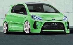 TOYOTA YARIS green