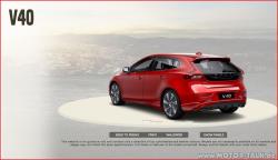 VOLVO V40 red